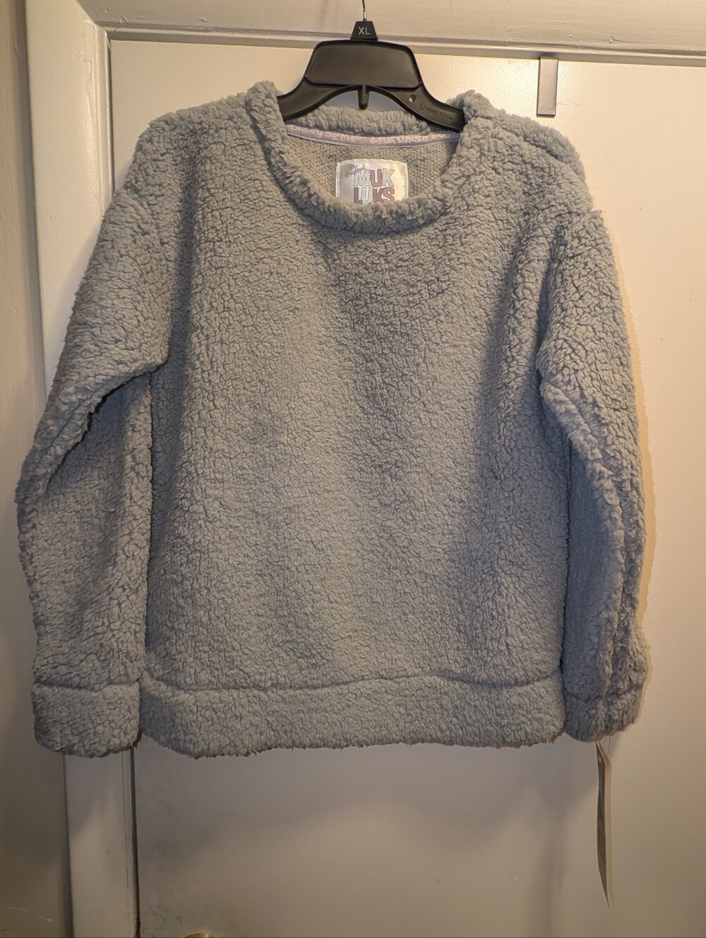 3/$20 NWT Muk Luks Sherpa Pullover Light Gray